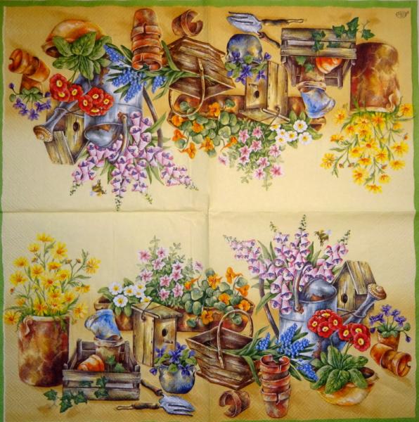 010 Vogelhäuschen - 3-lagig (creme) - Ihr